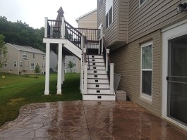 Outdoor Stairs with Lower Deck